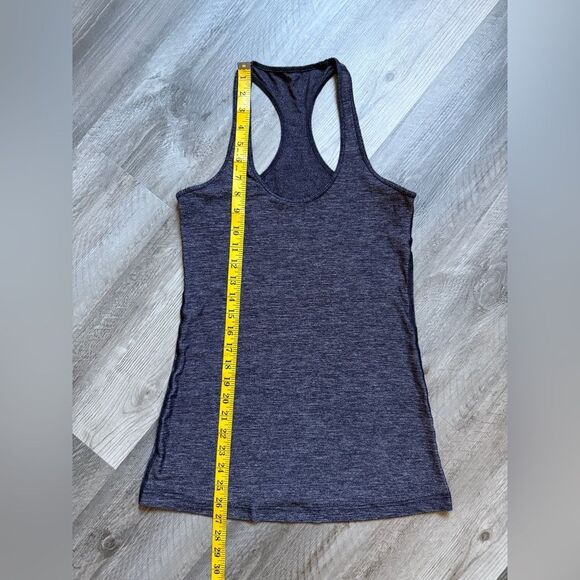Lululemon Cool Racerback Tank Top CRB Heathered Black 6 - Picture 8 of 10